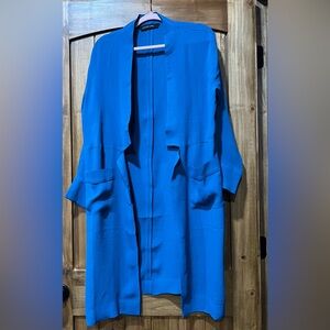 Colleen Lopez Electric Blue Rayon Jacket NWOT